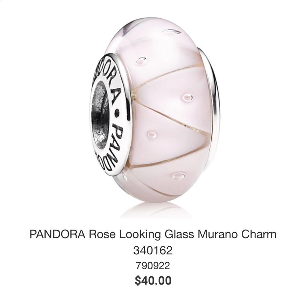 Pandora Rose Glass Charm